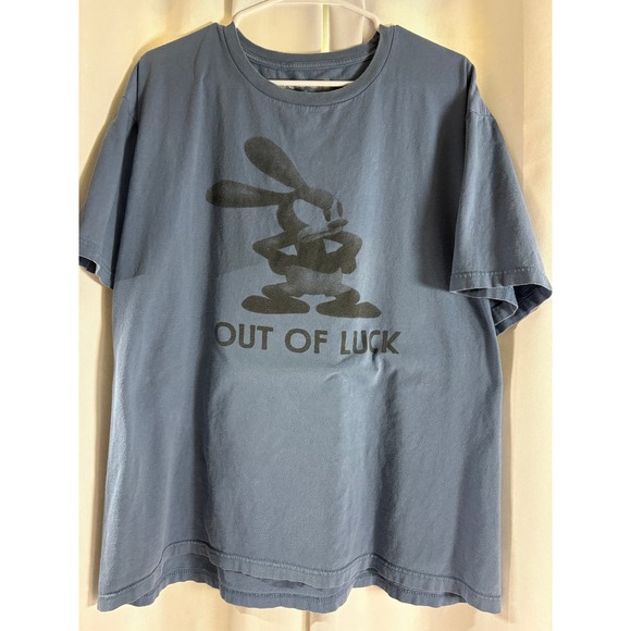 Disney Other - Disney Store Oswald the Lucky Rabbit Out of Luck Graphic T-Shirt Blue XXL MC0055